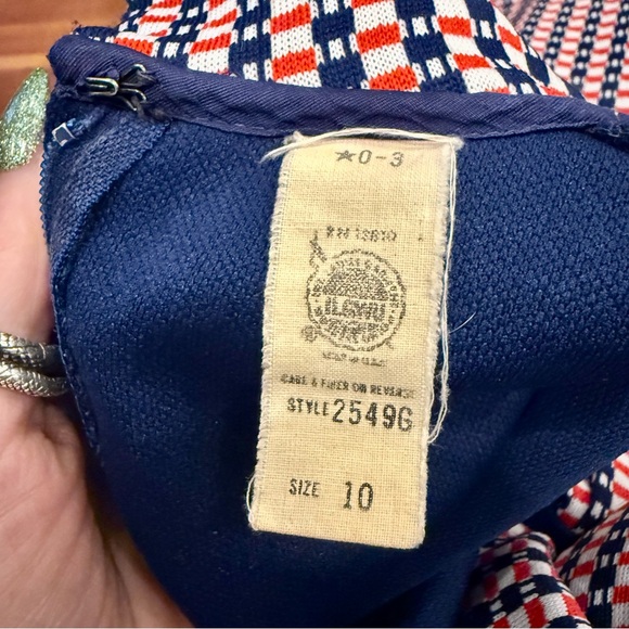 American Vintage Blue and Red Mini Dress - Picture 9 of 10